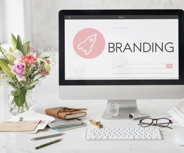 Branding Copyright Design Spaceship Graphic Concept